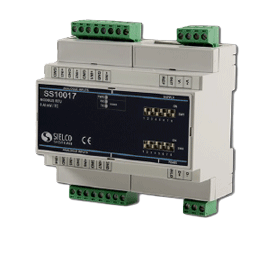SS 10017-I Distributed I/O Device in a 6 DIN Module Box, 8 Inputs for mA via RS-485